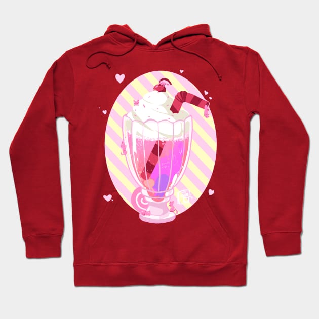 Milkshake Kittens Hoodie by Binoftrash